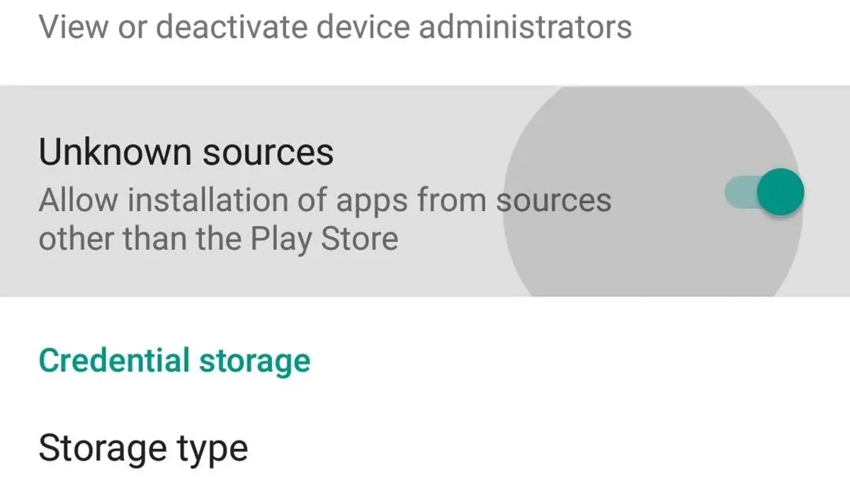 Android Unknown Sources Installation and Security Settings Walkthrough