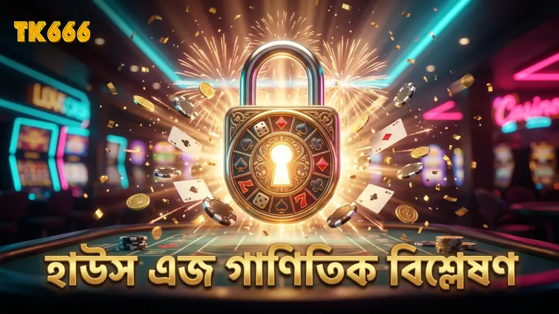 গাণিতিক হিসাবের মাধ্যমে হাউস এজ ও টাই বেটের বিশদ তথ্য