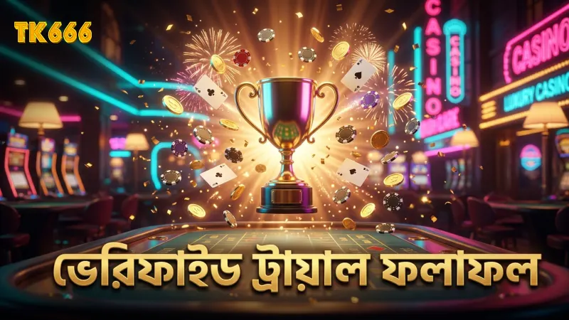 ভেরিফাইড গেম প্রোভাইডারের ট্রায়াল সেশন ফলাফল প্রদর্শন