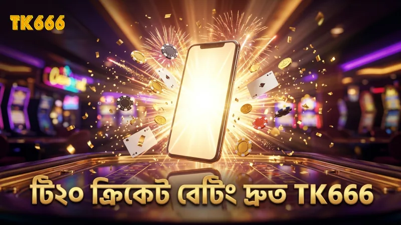 টি২০ ক্রিকেট বেটিং এর দ্রুত প্রক্রিয়া TK666 এর মাধ্যমে সহজ হয়।